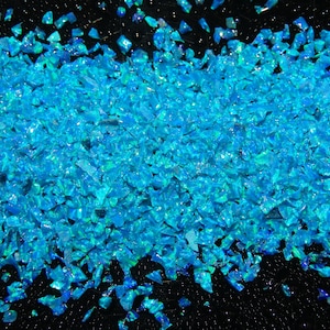 Crushed Opal - &quot;Blue Lagoon&quot;  / Premium Inlay Material for Jewelry, Woodwork, Arts and Crafts