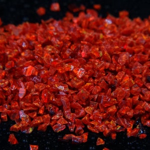 Crushed Opal - &quot;Flaming&quot;  / Premium Inlay Material for Ring Jewelry, Woodwork, Pen Making