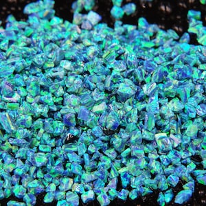 Crushed Opal - &quot;Peacock&quot; / Premium Inlay Material for Jewelry, Woodwork, Arts and Crafts