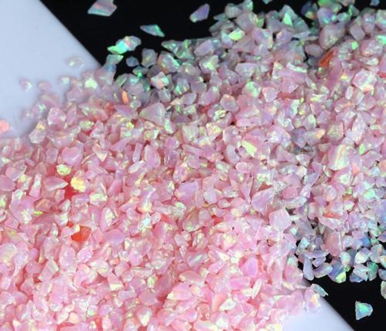 Crushed Opal - "Rose Pink" / Premium Inlay Material for Jewelry, Woodwork, Arts and Crafts image 5