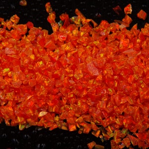 Crushed Opal - &quot;Fire Sky&quot;  / Premium Inlay Material for Jewelry, Woodwork, Furniture, Crafts and Hobbies