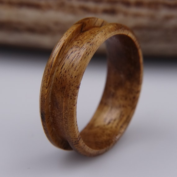 Koa Wood Ring Blank for Inlay Etsy