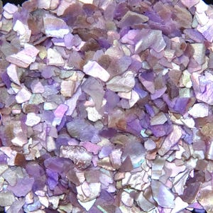 Lila Herz Abalone Muschel Chips: Ring Inlay Material