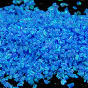 Crushed Opal - &quot;Blue Ice&quot;  / Premium Inlay Material for Jewelry, Woodwork, Arts and Crafts