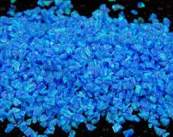 Ópalo triturado - "Hielo azul" - Material para incrustaciones en joyería