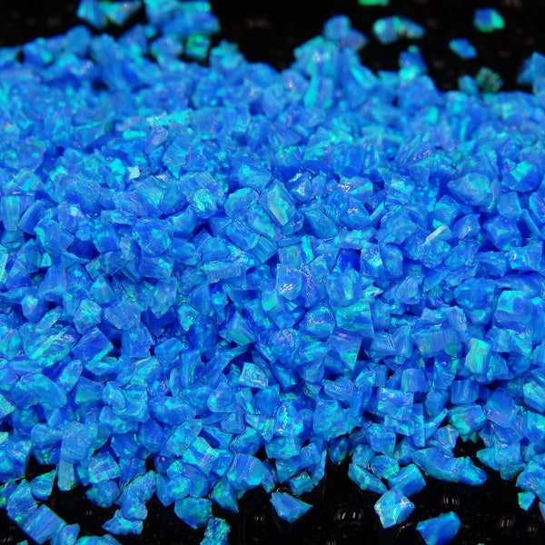 Crushed Opal - "Blue Ice"  / Premium Inlay Material for Jewelry, Woodwork, Arts and Crafts