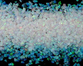 Crushed Opal - "Green Ice"  / Premium Inlay Material for Jewelry, Woodwork, Arts and Crafts