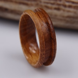 Whiskey Barrel Oak Wood Ring Blank for Inlay - Etsy