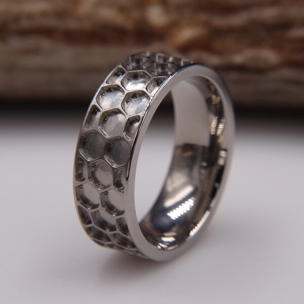 Wood Inlay Ring Etsy