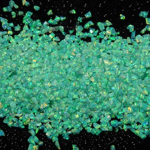 Crushed Opal - &quot;Lime&quot; Opal / Premium Inlay Material for Ring Jewelry, Woodwork, Arts and Crafts