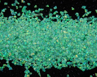 Crushed Opal - "Lime" Opal / Premium Inlay Material for Ring Jewelry, Woodwork, Arts and Crafts