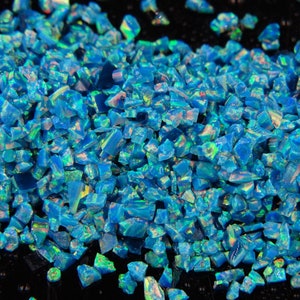 Crushed Opal - &quot;Blue Coast&quot;  / Premium Inlay Material for Jewelry, Woodwork, Furniture, Crafts and Hobbies
