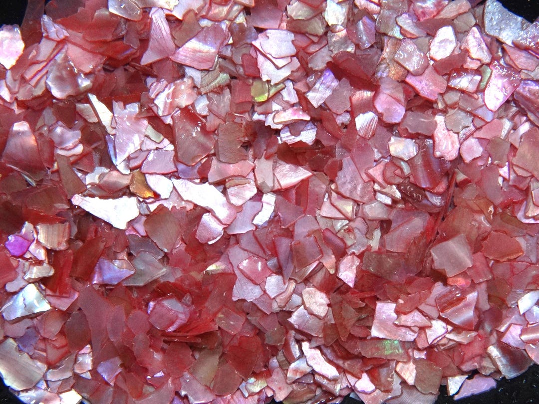 Red Abalone Shell Chips: Ring Inlay, Jewelry Making, Woodworking - Etsy