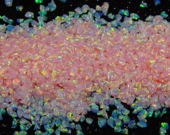 Crushed Opal - "Rose Pink"  / Premium Inlay Material for Jewelry, Woodwork, Arts and Crafts