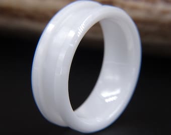 Ceramic Ring Blank (White) for Inlay