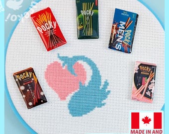 Pocky Box Needle Minder Magnet for Cross Stitch and Embroidery