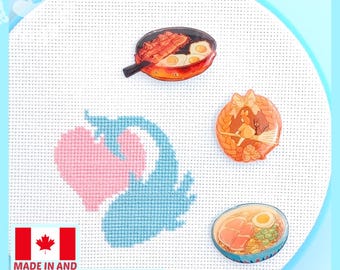 Iconic Anime (Set of 3) Needle Minder for Cross Stitch and Embroidery