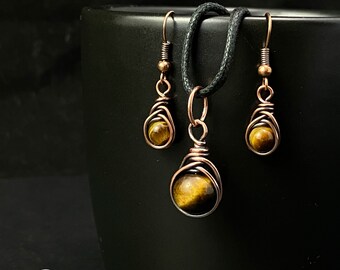 Tigers Eye Necklace - Etsy