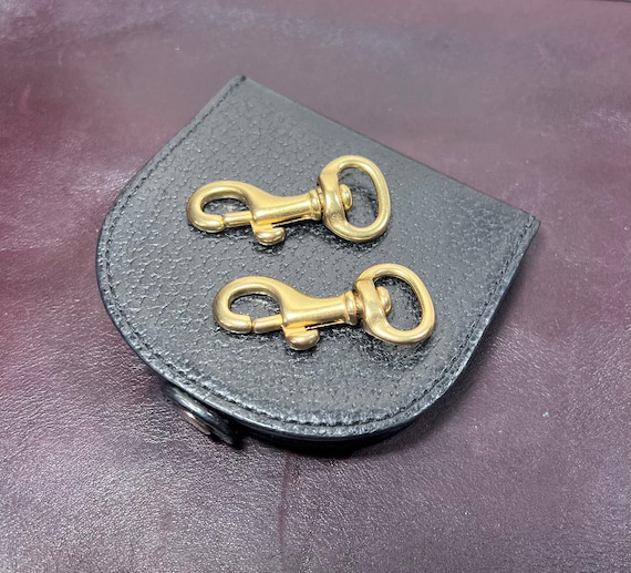 Small Brass Dog Leash Clasps (2PC) Replacement for Vintage Coach