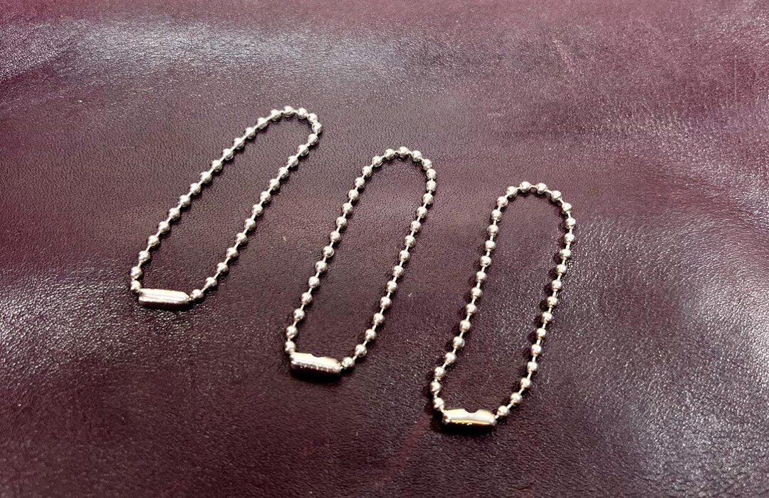 Nickel Ball Chains. Set of Three. Replacement for Coach Ball Chains. - Etsy