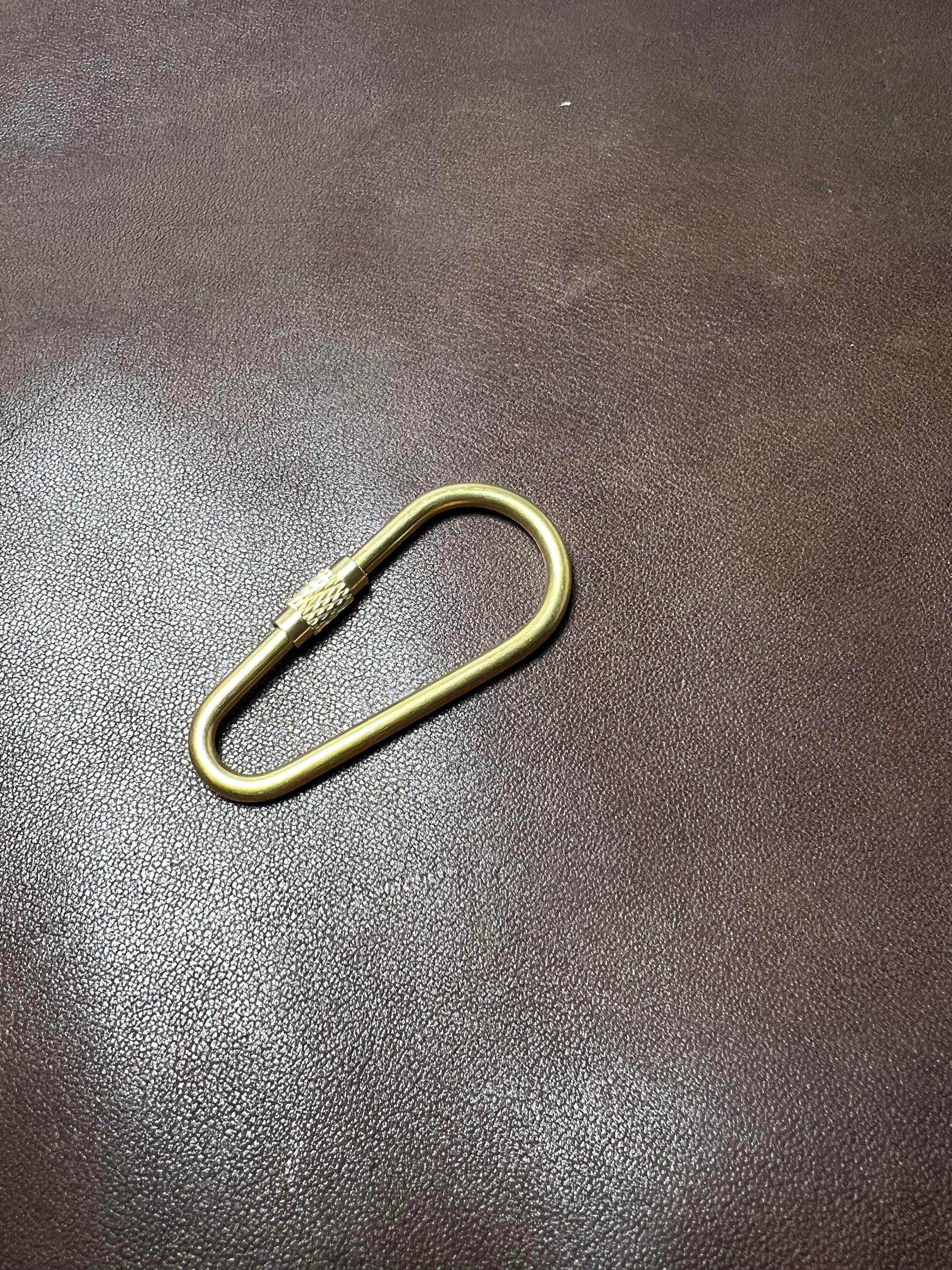 New Replacement Coach Carabiner or Key Ring With Cable Chain