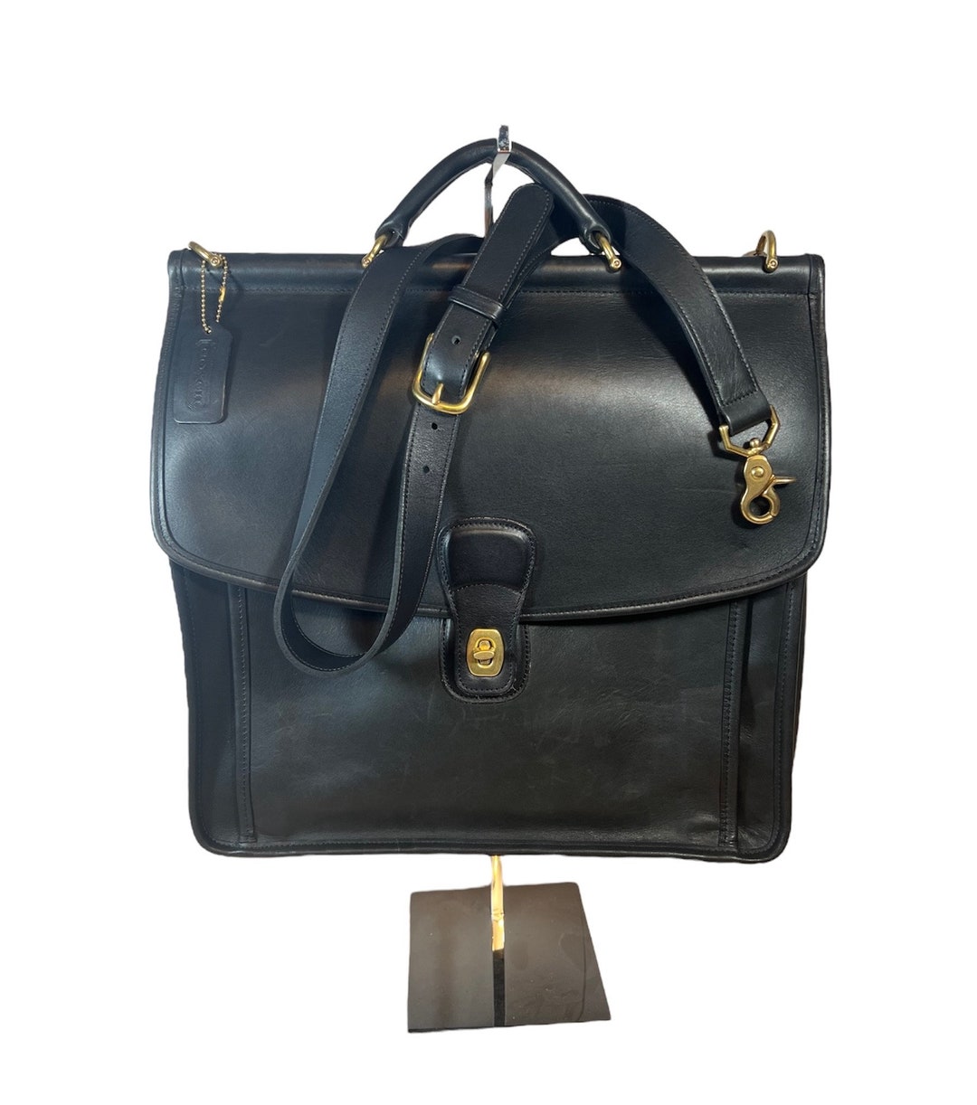 バッグ Old Coach Beekman Briefcase Shoulder Bag Vintage Coach Black Leather Beekman Briefcase Messenger Bag | eBay