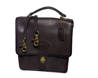 Vintage Coach NYC Station Bag RARE MOCHA - Etsy