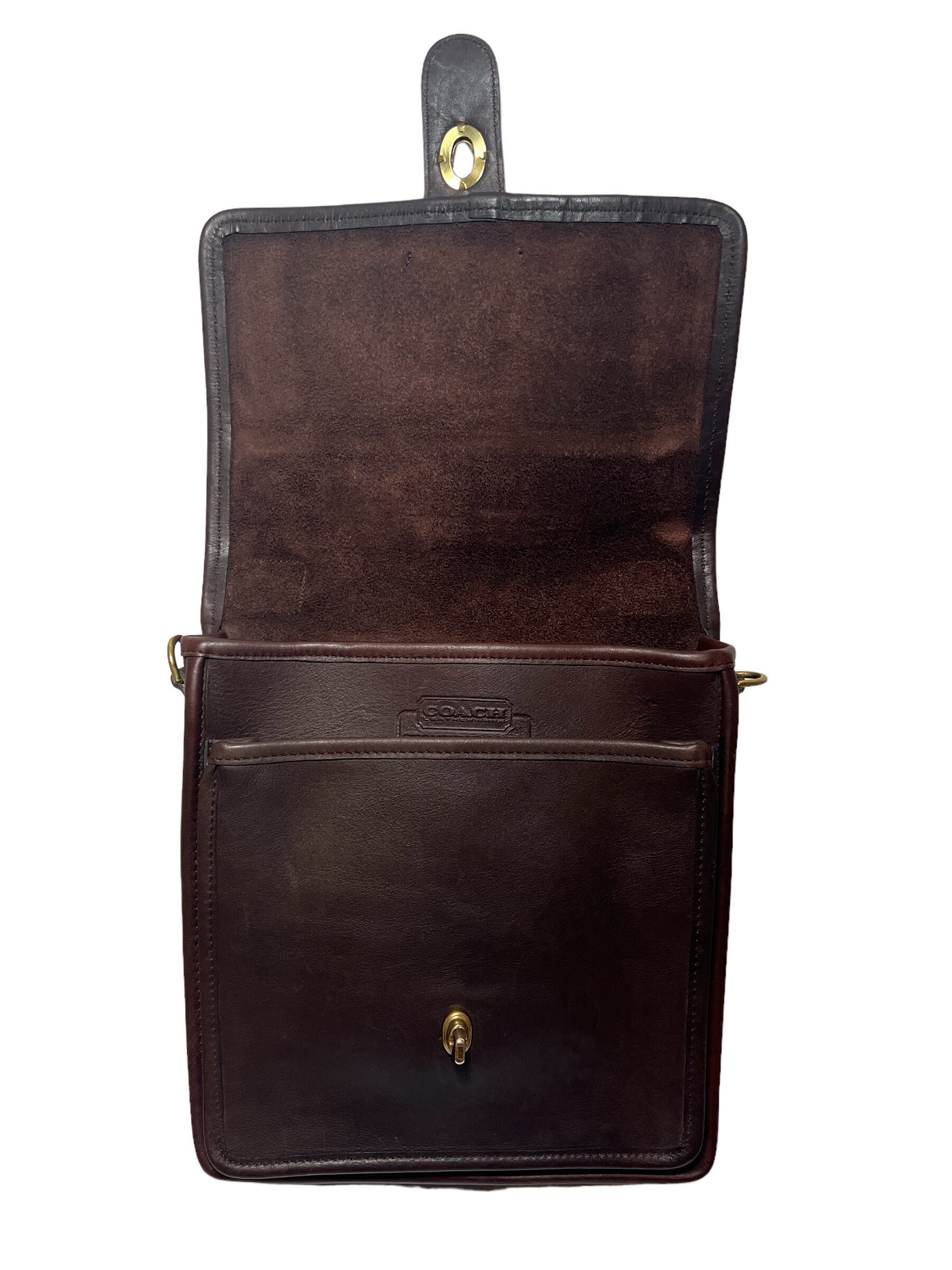 Vintage Coach NYC Station Bag RARE MOCHA - Etsy
