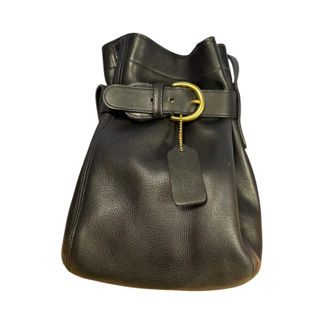 OLD COACH 4156 belted pouch USA製 Vintage Coach Belted Pouch #4156 Black Leather - Etsy