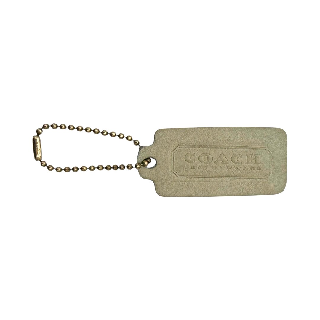 Vintage Coach Leatherware Hangtag Bone - Etsy