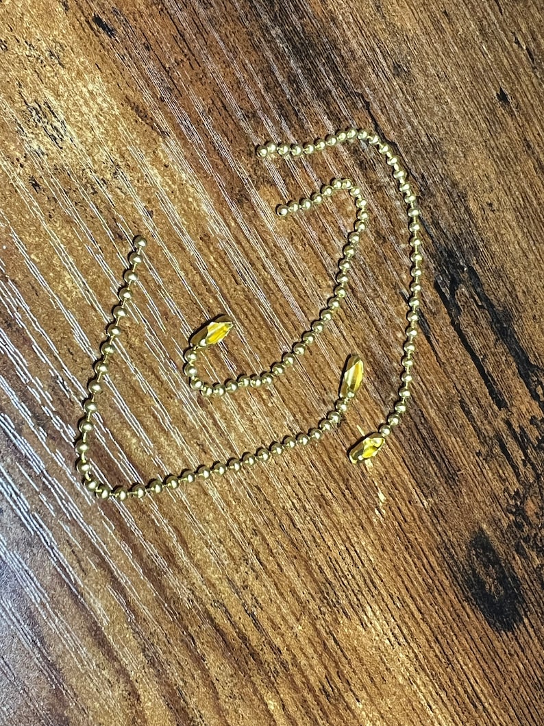 Replacement for COACH Brass Ball Chains. Fits Coach Hangtags BRAND NEW ...