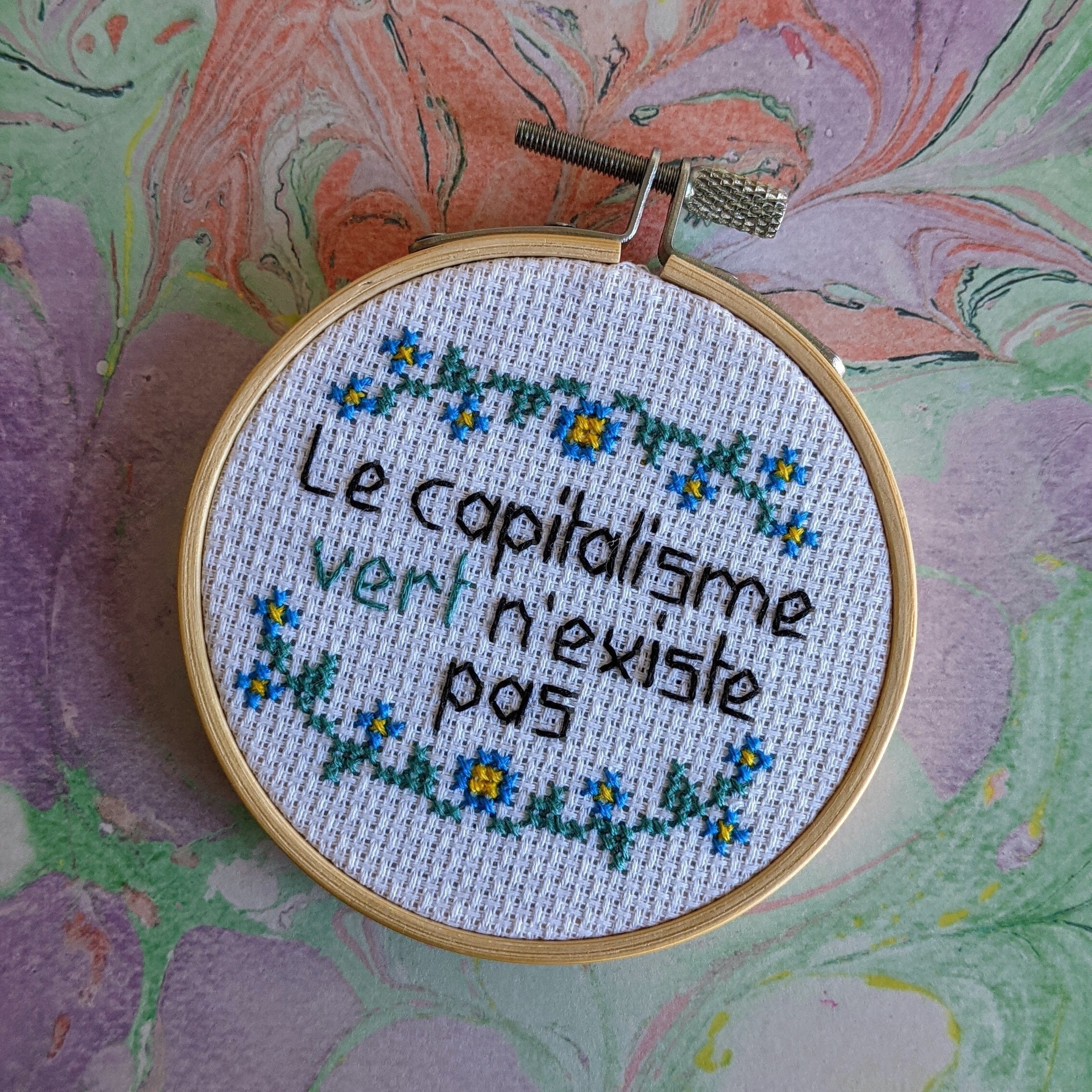 Broderie Le Capitalisme Vert N'existe Pas