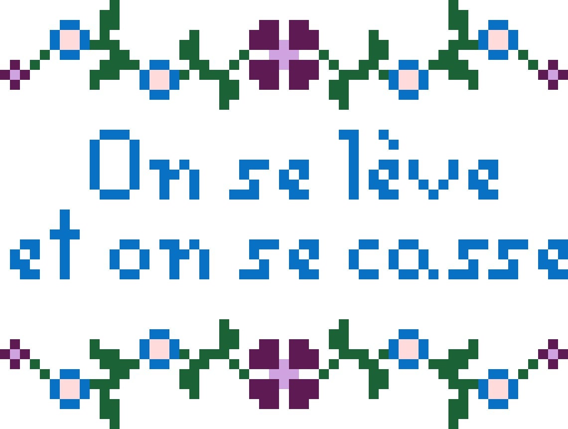 On Se Leve Et On Se Casse Modèle broderie : On se lève et on se casse Téléchargement | Etsy