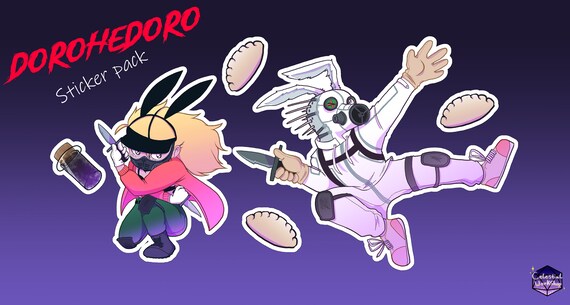 Dorohedoro Stickers Bunny Kaiman And Nikaido Etsy Dorohedoro Stickers Bunny Kaiman And Nikaido Etsy