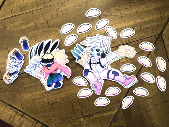 Dorohedoro Stickers Bunny Kaiman And Nikaido Etsy Dorohedoro Stickers Bunny Kaiman And Nikaido Etsy
