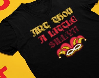 Dungeons and Dragons Art Thou a Little Silly Shirt D&D Shirt Lustiges D&D Shirt Geschenk für Dungeons Masters Geschenke für Geeks TTRPG Pathfinder