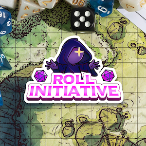 DnD Sticker DM Gift Dungeons and Dragons Sticker D20 Sticker Funny Sticker Roll Initiative D&D Sticker Meme Sticker gifts for geeks TTRPG