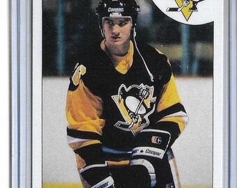 HC - Carte O-Pee-Chee #9 Mario Lemieux RECRUE 1985 - Penguins de Pittsburgh