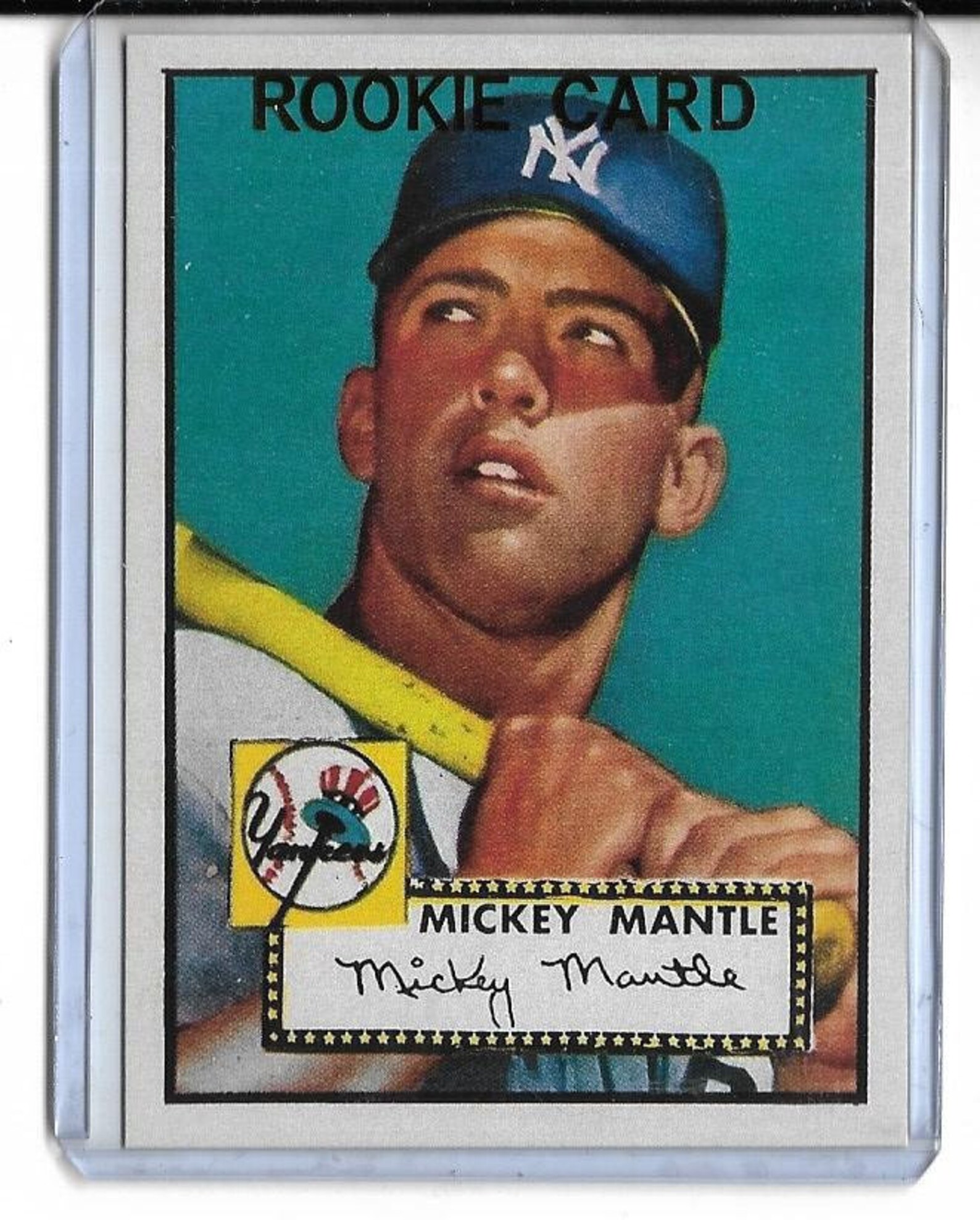 1952 TOPPS 311 MICKEY MANTLE Rookie Reprint Card Etsy
