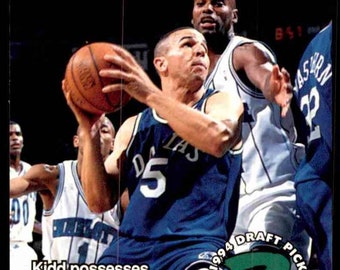 1994 Hoops  Draft Pick #422 JASON KIDD - Shawn Bradley Original Rookie Card