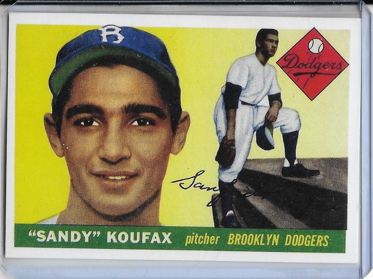 BB1 1955 Sandy Koufax Topps 123 Rookie RP Card Brooklyn - Etsy