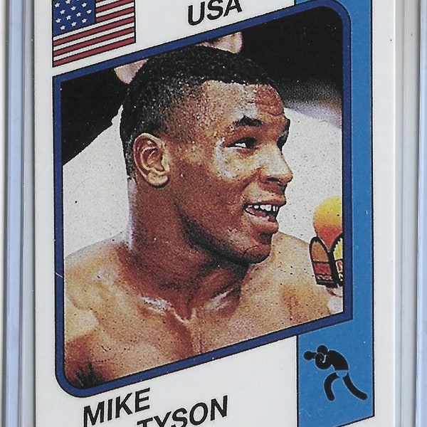 BOX 1986 Supersport - #153 "Iron" MIKE TYSON Rookie Reprint Card
