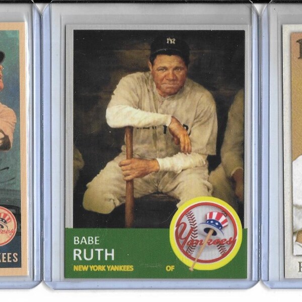 VIN Choice  of 3 BABE RUTH Aceo Vintage Style Retro cards. New York Yankees / Americans