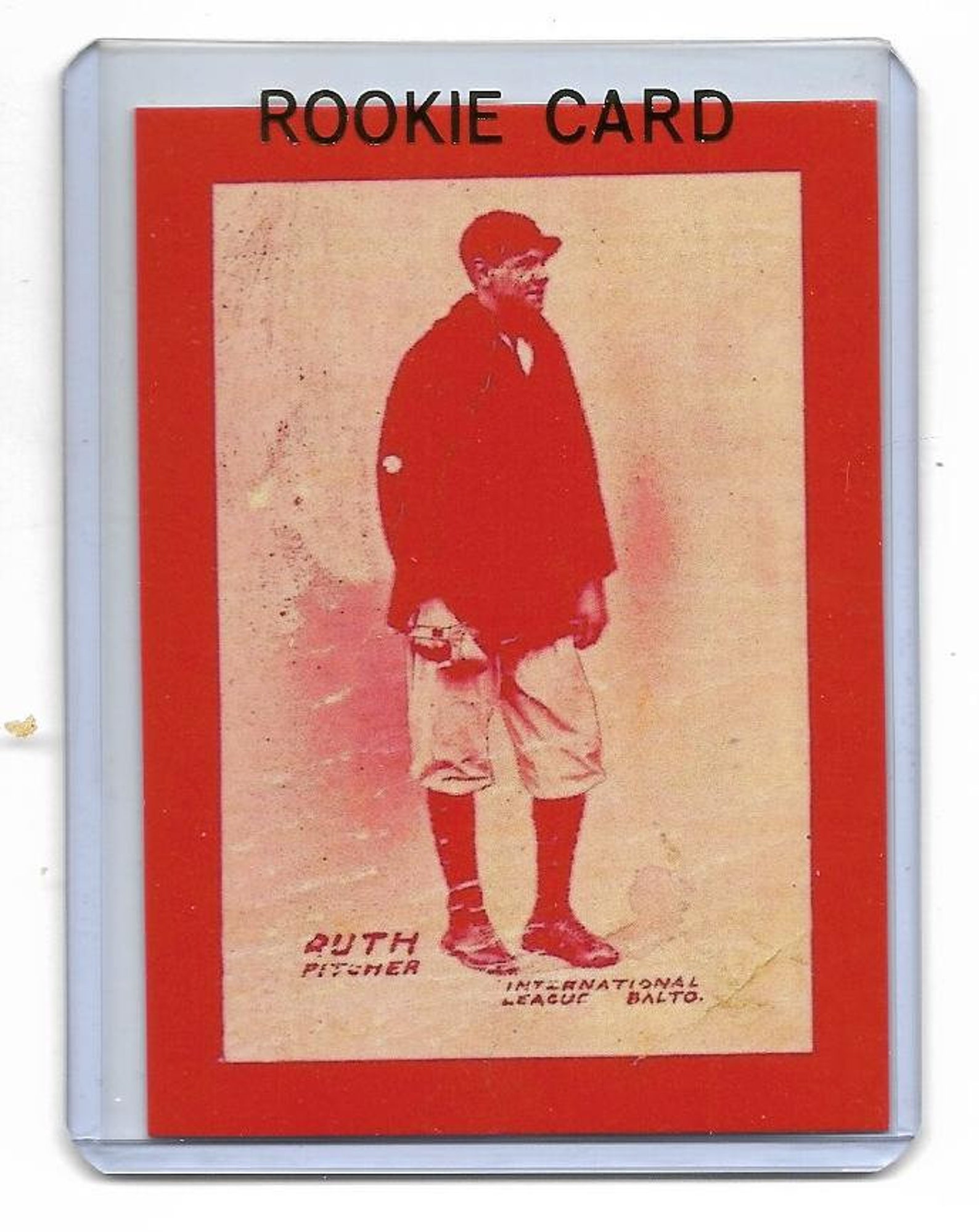 Babe Ruth Rookie Baseball Card 1914 Baltimore News RP Blue Etsy