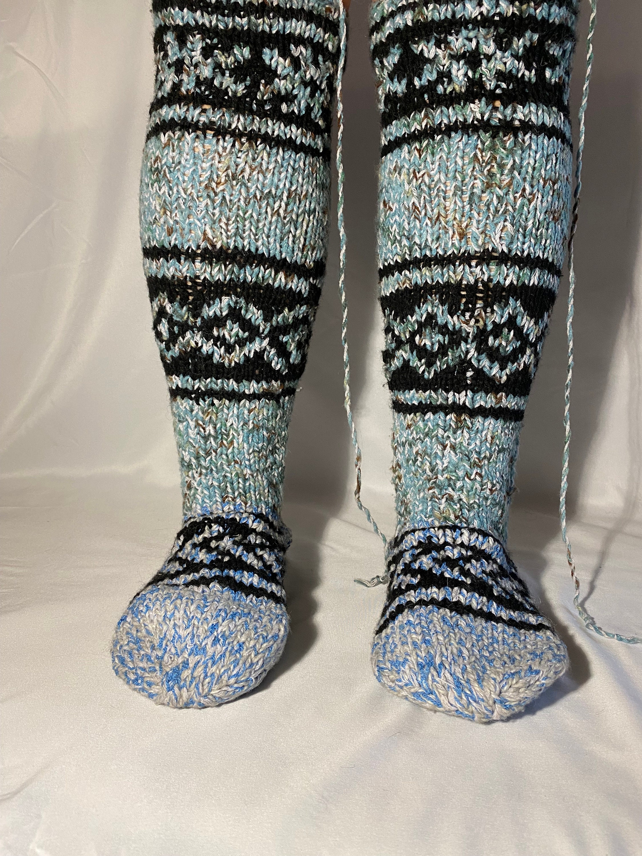 Handmade Hazara Afghan Slipper Socks