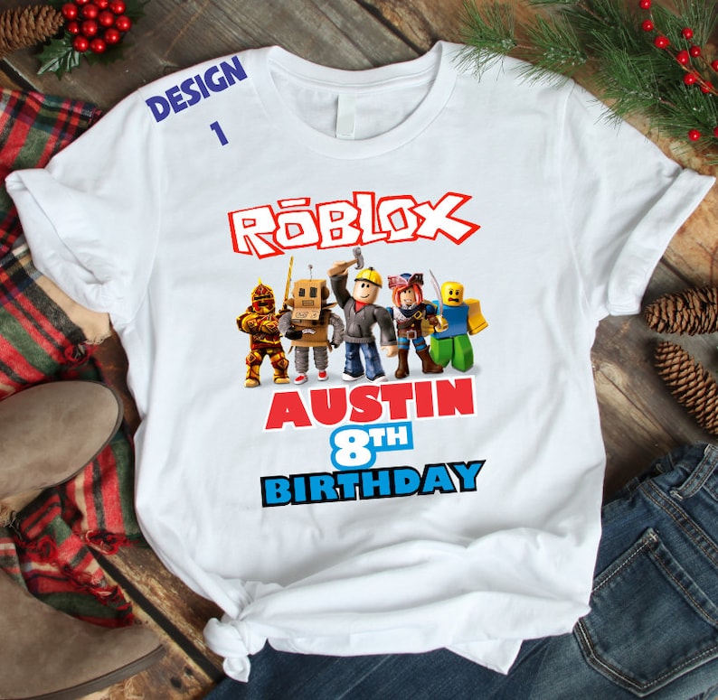 Roblox Shirt Roblox Birthday Roblox Party Roblox T Etsy | Images and ...