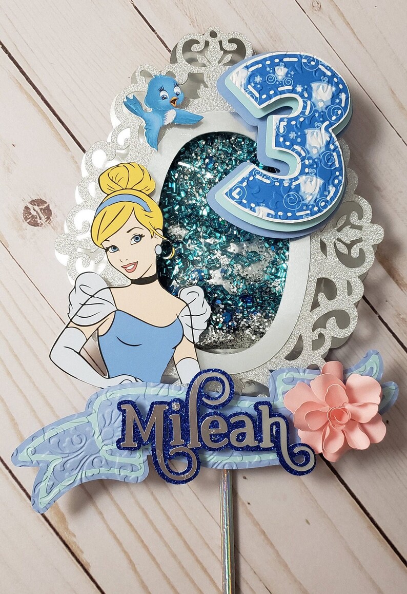 Cake Topper Cinderella Birthday Cinderella Party Suplies | Etsy