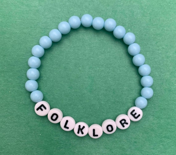 Taylor Swift Folklore Bracelet - Folklore Album Beaded Bracelet - Taylor Swift Merch
