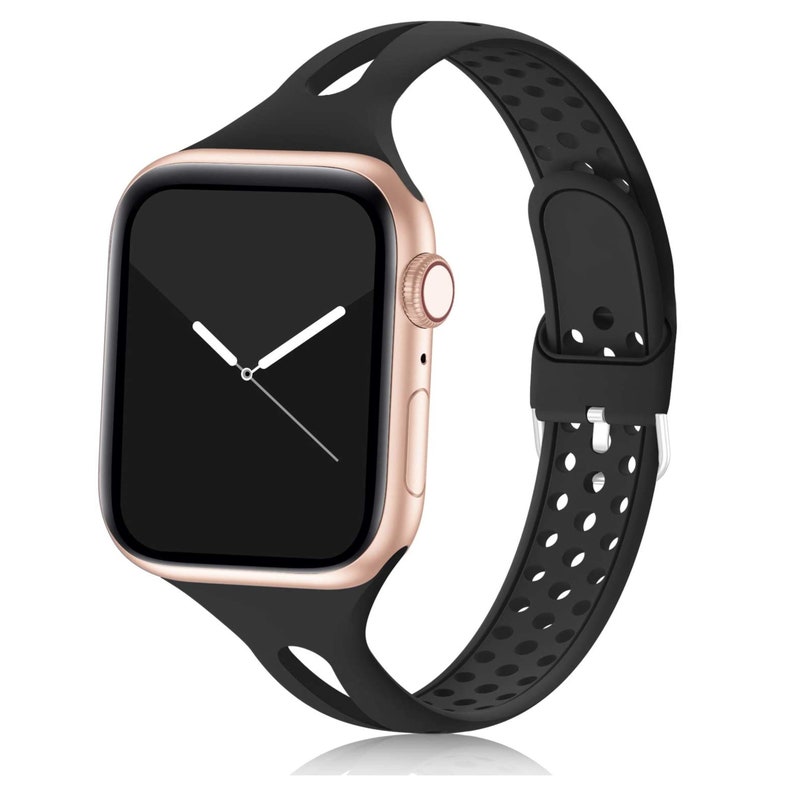 Soft Silicone Sport Band for Apple Watch Series 7 6 5 4 3 Etsy