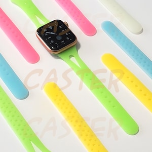 Glow in Dark Silicone Apple Watch Band, Slim Design
